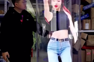 design 3d hologram animations for 3d fan displays, 3d holographic logo display