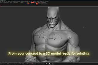 sculpt 3d characters, miniatures and figurines for 3d print