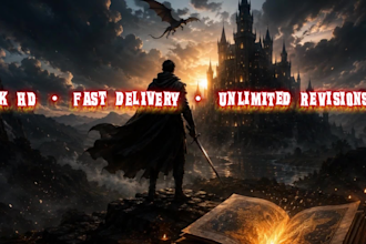 create cinematic book trailer and ebook promo video