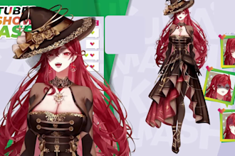 create high quality 3d character for vtuber, anime, 3d rigging and vriod model