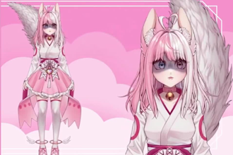 do live2d vtuber model vtuber rigging character model vtuber commission