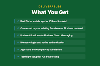 convert your lovable bolt web app to a real flutter ios and android app