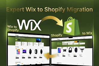 migrate wix to shopify store or migrate shopify store to wix website migration