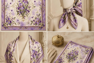 create vintage ai assisted scarf designs for your pod brand