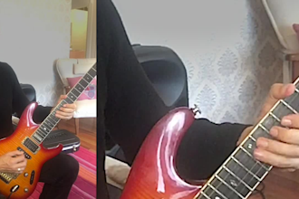 record electric guitar backing and lead parts for pop rock blues