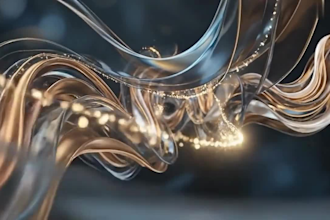 create 3d abstract loop animation and motion graphics