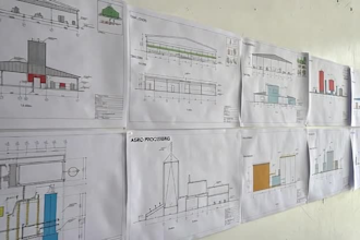 provide complete architectural drawings for farms agro processing plants