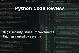 review python code for bugs, security issues and quality improvements