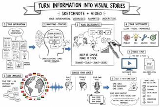 design infographic, sketchnotes plus video