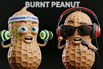 create burnt peanut character vtuber filter, arkit face tracking for streaming