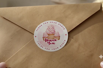 design custom stickers for brand label packaging