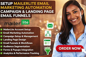 setup malierlite email marketing automation campaign landing page email funnels