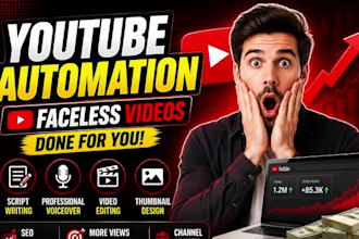 make top 10 youtube cash cow faceless video and setup automation channel