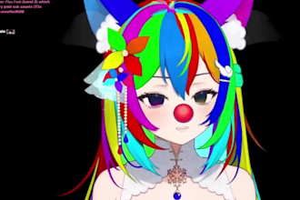 design 3d vtuber model anime avatar vtuber rigging for vseeface