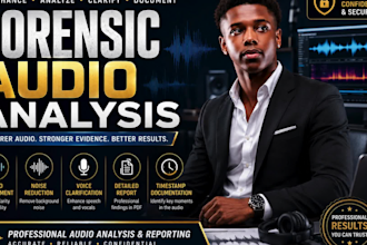 do forensic audio editing, analysis, and audio enhancement, noise reduction