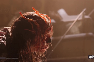 professional horror vfx compositing and cgi integration visual effect for film