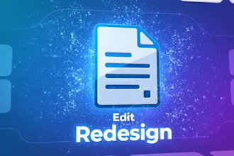 convert PDF to word, fix or redesign PDF file