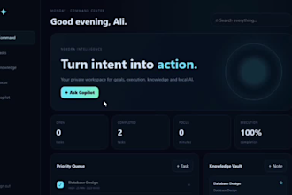 design a modern ai saas website UI UX dashboard