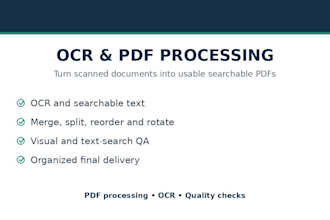 provide document indexing, metadata, ocr and PDF processing