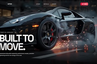 create a premium animated website
