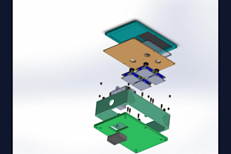 design a custom product enclosure, 3d printable case in solidworks