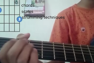 teach you guitar from scratch to intermediate