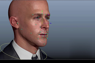build facs based rig for 3d,unity ovr lipsync,viseme,blendshapes for vision pro