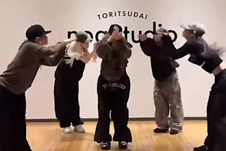 do twerk dance, hip hop video dance, group dance multiple dancer tiktok dance