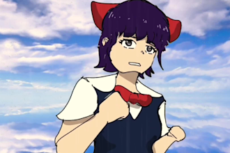 create 2d animation simple or anime style