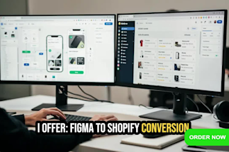 convert figma PSD to shopify store