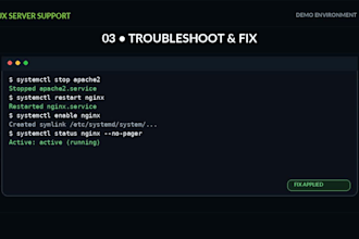 troubleshoot and fix linux server issues