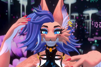 create custom furry vrchat avatar with face tracking sfw fursona unity 3d model