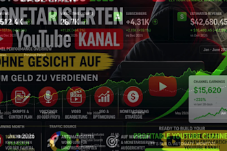 baue einen monetarisierten youtube kanal ohne gesicht auf, um geld zu verdienen