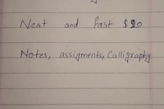 do good hand writing