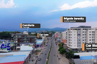 do drone video editing ,property highlights and 3d callout titles