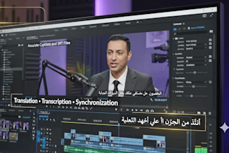 create accurate english and arabic subtitles for youtube videos