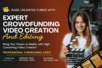 create perfect crowdfunding or fundraising videos