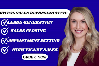 sales closer highticket telemarketer sales rep b2b sales person virtual sales