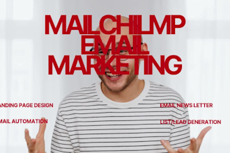 setup and design mailchimp newsletter and mailchimp automation