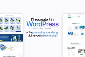 design a wordpress landing page for leads and conversions