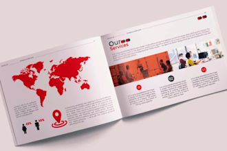 design a professional annual report and company brochure