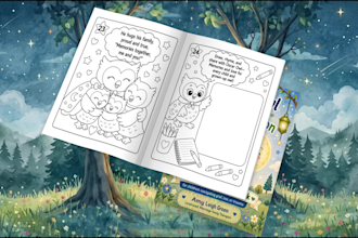 create an amazon book trailer promotional video with page flip