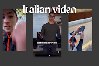 create native italian ugc videos