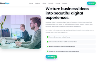create modern responsive ecommerce website