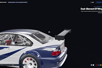 build an interactive 3d product showcase website