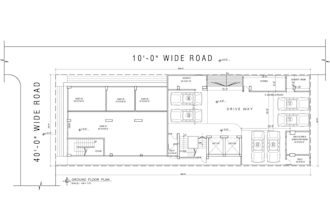 design architectural drawing all floor plan blueprint with