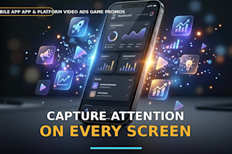 create mobile promo video for app  and game