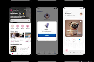 design mobile app UI UX for startups, fintech, saas mvps