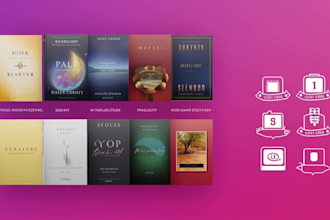 design a professional book cover for  ebook and paperback