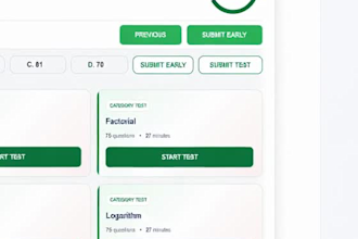 build an academy website with mcq tests and free hosting